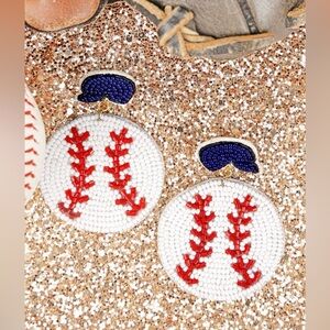 NWT Ballpark Babe Seedbead Earrings